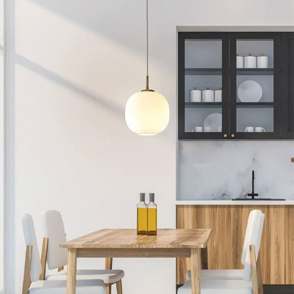 Moderne Hanglamp - Opaalglas Design