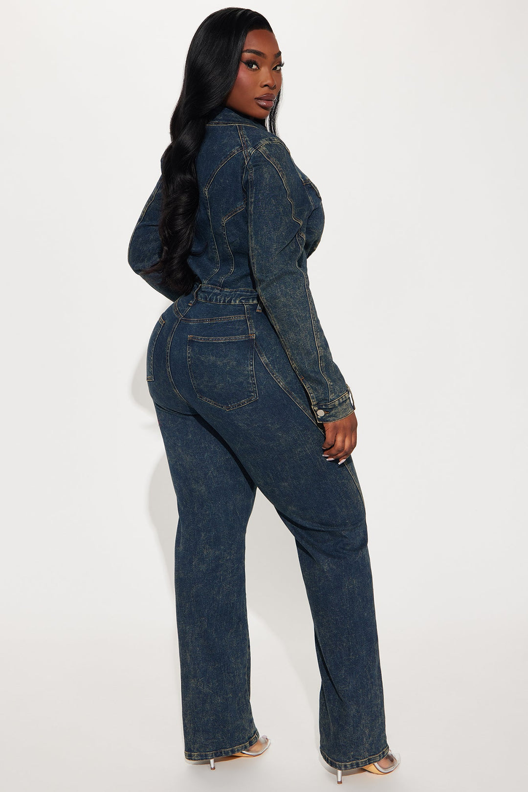 Denim Jumpsuit | Rechte Pijpen & Lange Mouwen - Comfort & Stijl