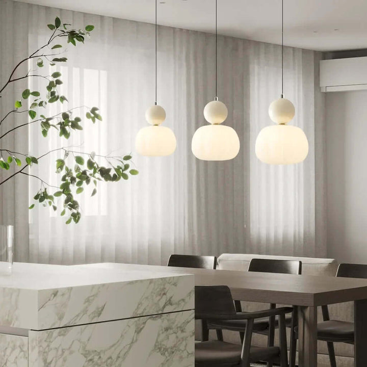 Art Deco Hanglamp - Crème Stijl