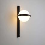Zwart met witte acrylbol