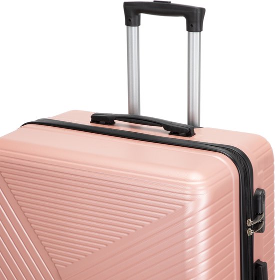 Complete 2-delige hardcase bagage set met TSA-slot en 360 graden wielen.