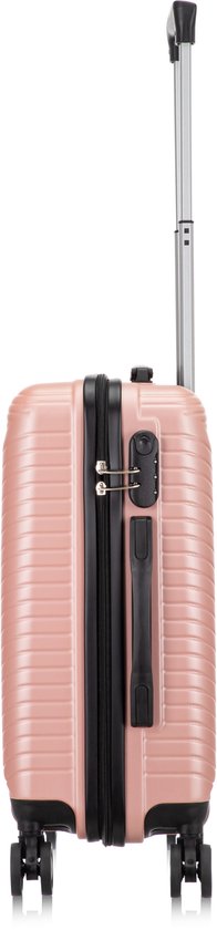 Lichtgewicht 2-delige hardcase kofferset met handbagage koffer, perfect voor reizen.