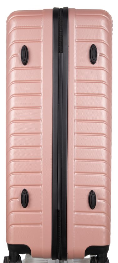 Ruime 2-delige hardcase bagageset, inclusief grote en handbagage koffer.