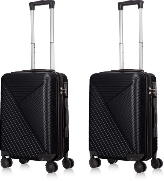 Hardcase kofferset (2 stuks) met geïntegreerd TSA-slot voor veilige en zorgeloze vakanties.