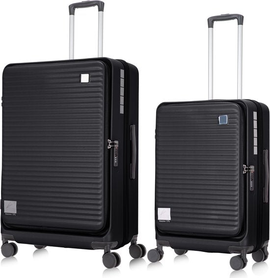 Multifunctionele harde trolleyset met laptopvak, TSA slot en uitbreidbaar hoofdvak. Klaar voor elk avontuur.