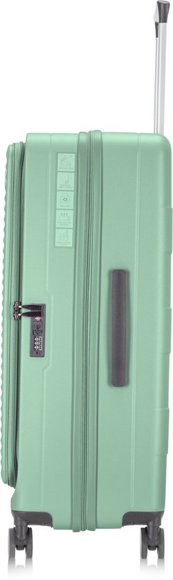 Reiskoffer set (2 harde trolleys) met laptopvak, TSA slot en uitbreidbaar volume. Voor zorgeloos reizen.