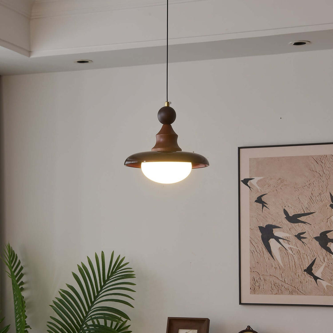 Hanglamp met Houten Accent - Stijlvol & Sfeervol