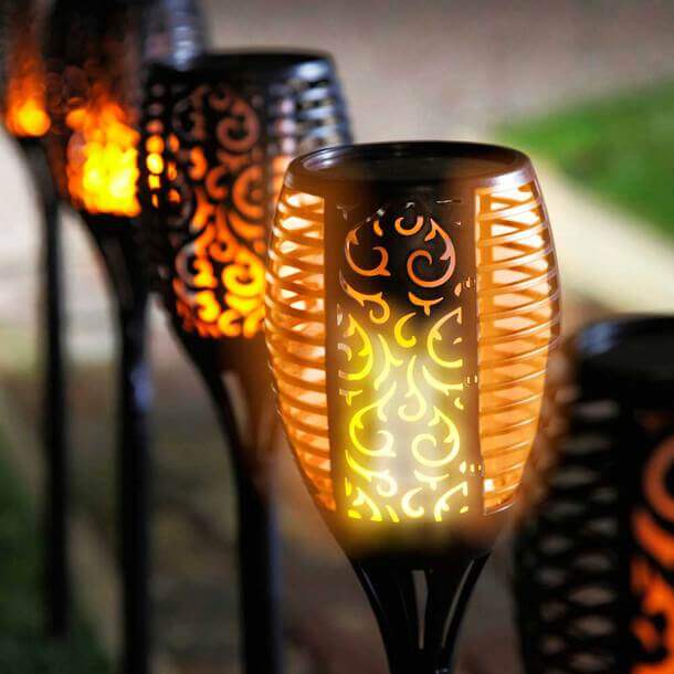 2x Zonne-Tuinlantaarns - Sfeervolle Buitenverlichting