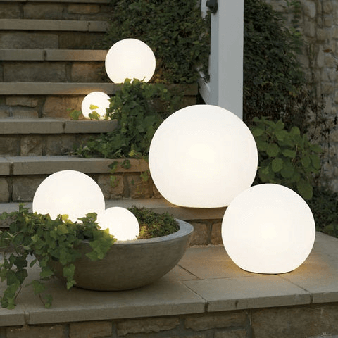 Bolvormige Tuinlamp op Zonne-energie