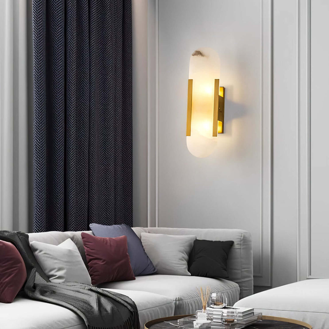 Moderne Wandlamp - Albast & Metaal