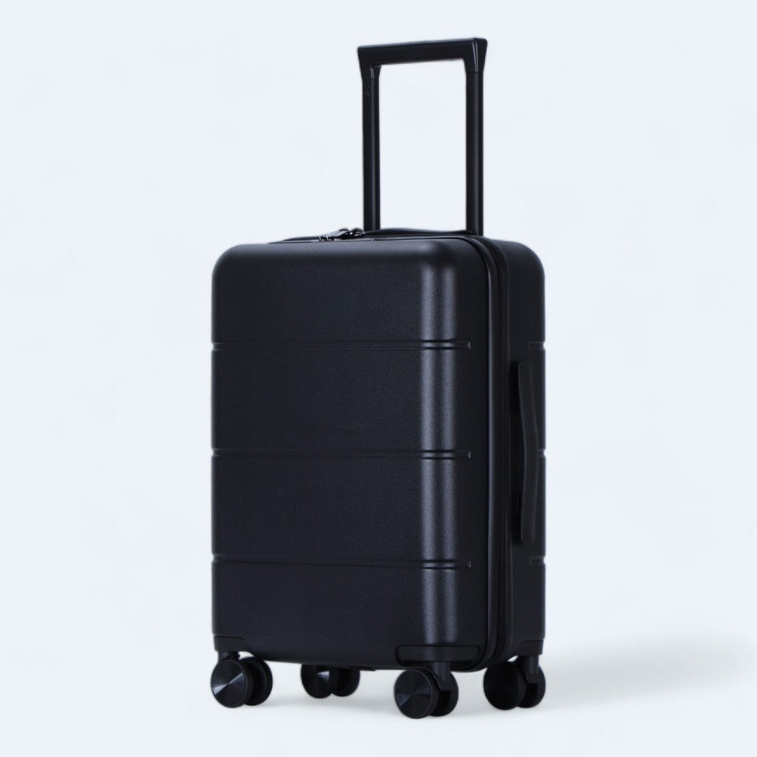 Harde reiskoffers van Atlas Explorer, 3-delig, ideaal voor gezin op reis.