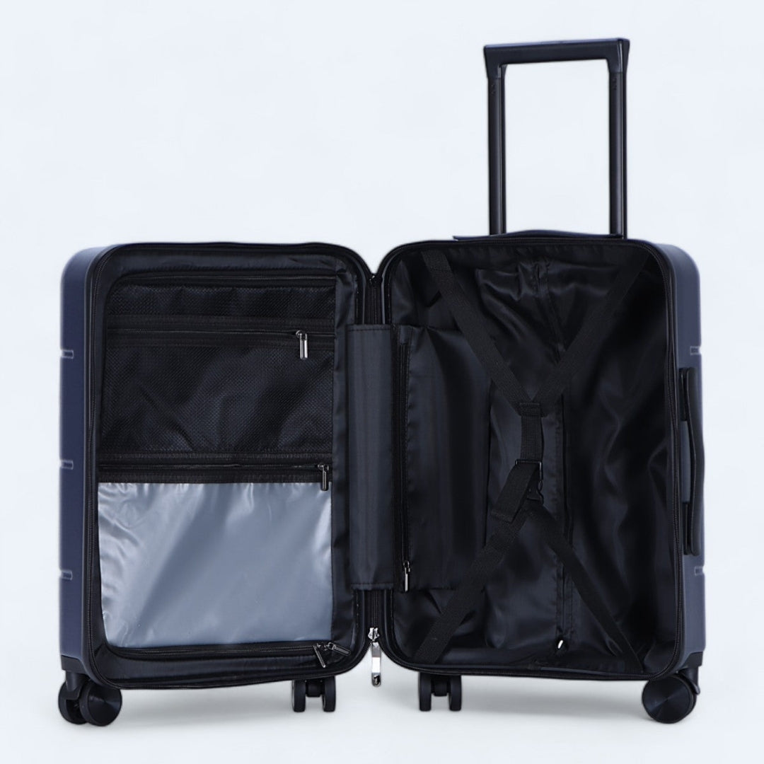 Lichtgewicht 3-delige kofferset voor reizen, hardcase en duurzaam.