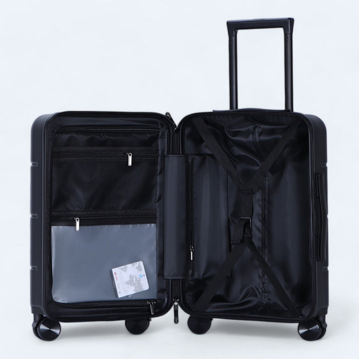 3-delige reiskoffer set Atlas Explorer, robuust en met cijferslot.