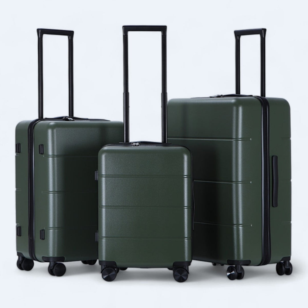 Lichtgewicht 3-delige kofferset Atlas Explorer, harde case voor reizen.