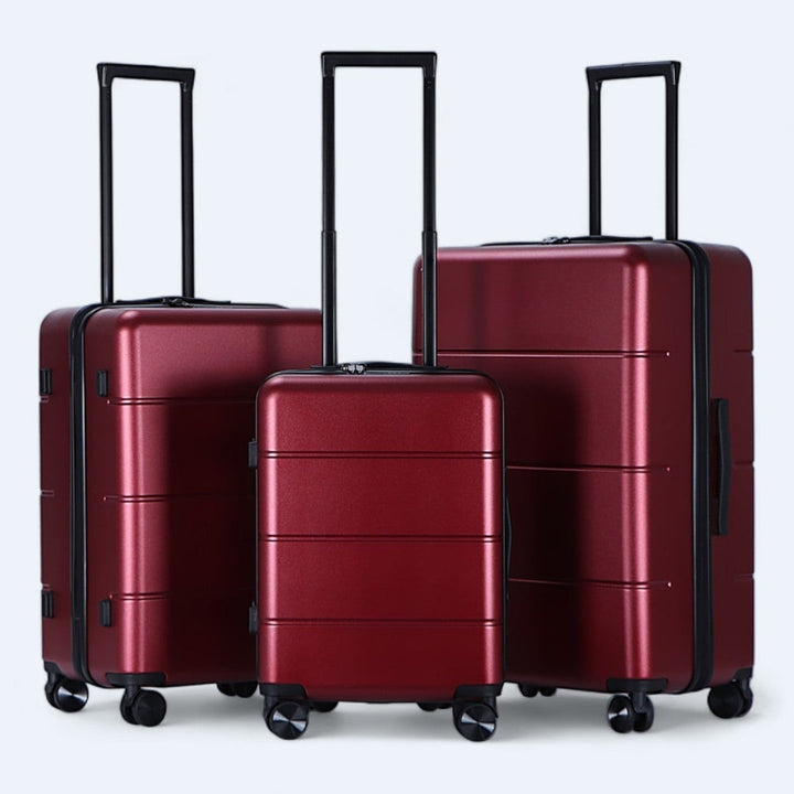 Robuuste 3-delige kofferset Atlas Explorer, voor elke vakantie.