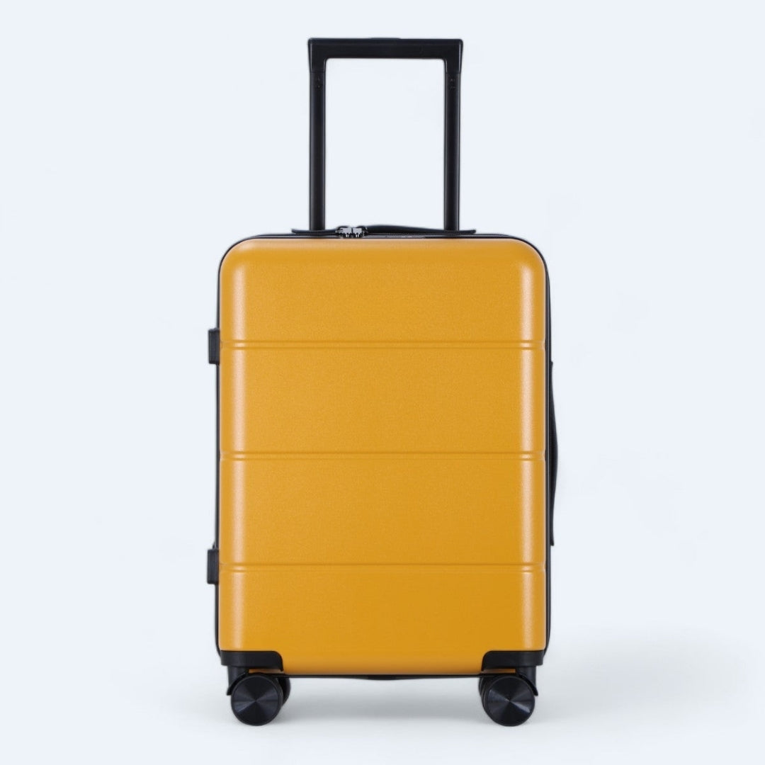 Flexibele en duurzame kofferset van 3 harde trolleys voor zorgeloos reizen.