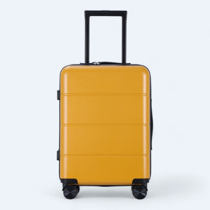 Flexibele en duurzame kofferset van 3 harde trolleys voor zorgeloos reizen.