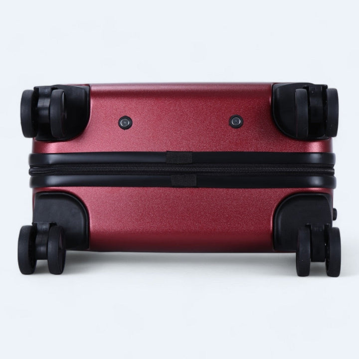 Robuuste hardcase bagageset, 3 trolleys, voor veilig en zorgeloos reizen.