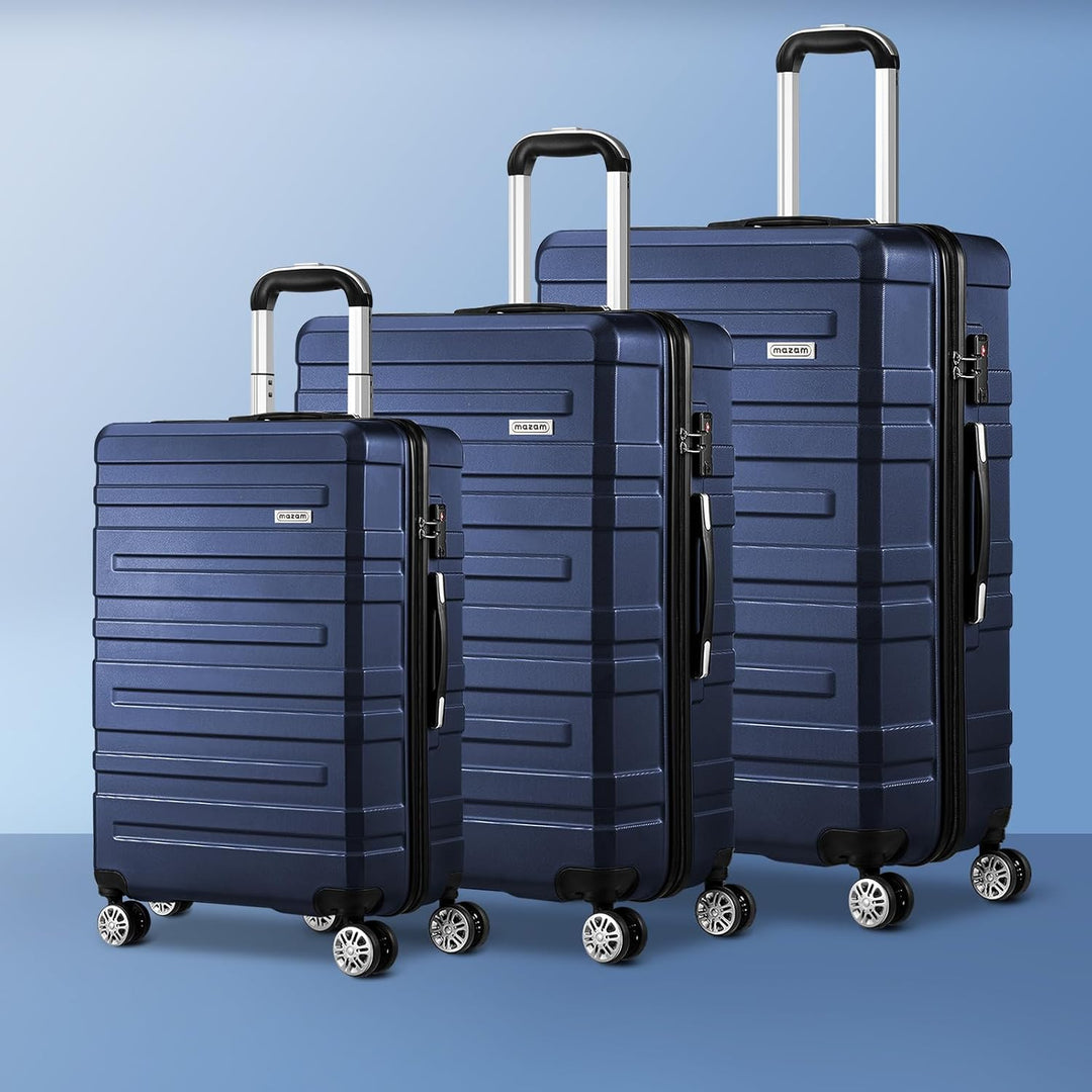 Veilige 3-delige spinner kofferset met TSA-slot, beschermt uw spullen tijdens vliegreizen.
