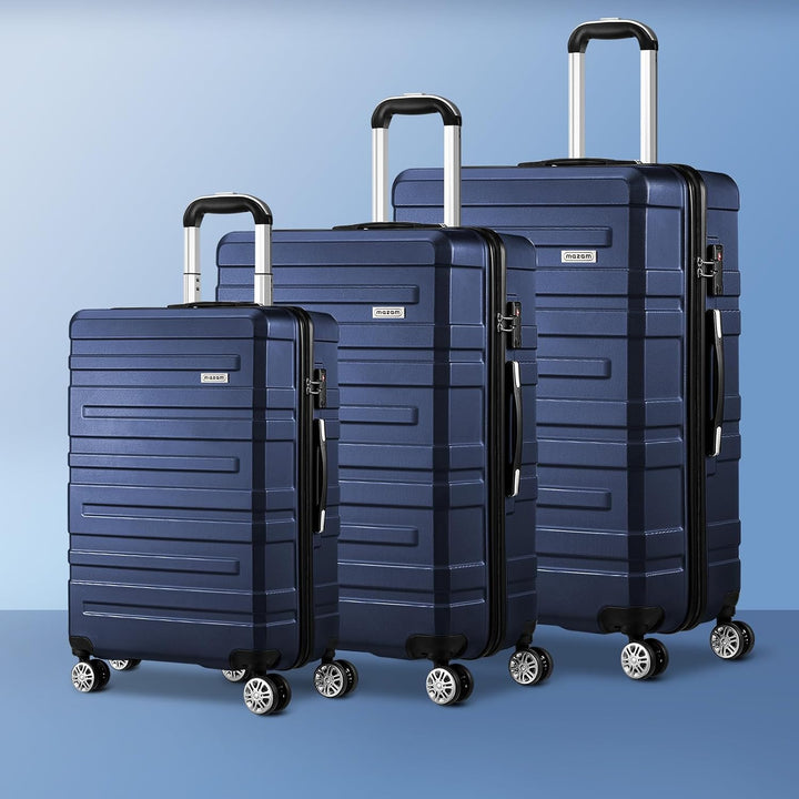 Veilige 3-delige spinner kofferset met TSA-slot, beschermt uw spullen tijdens vliegreizen.