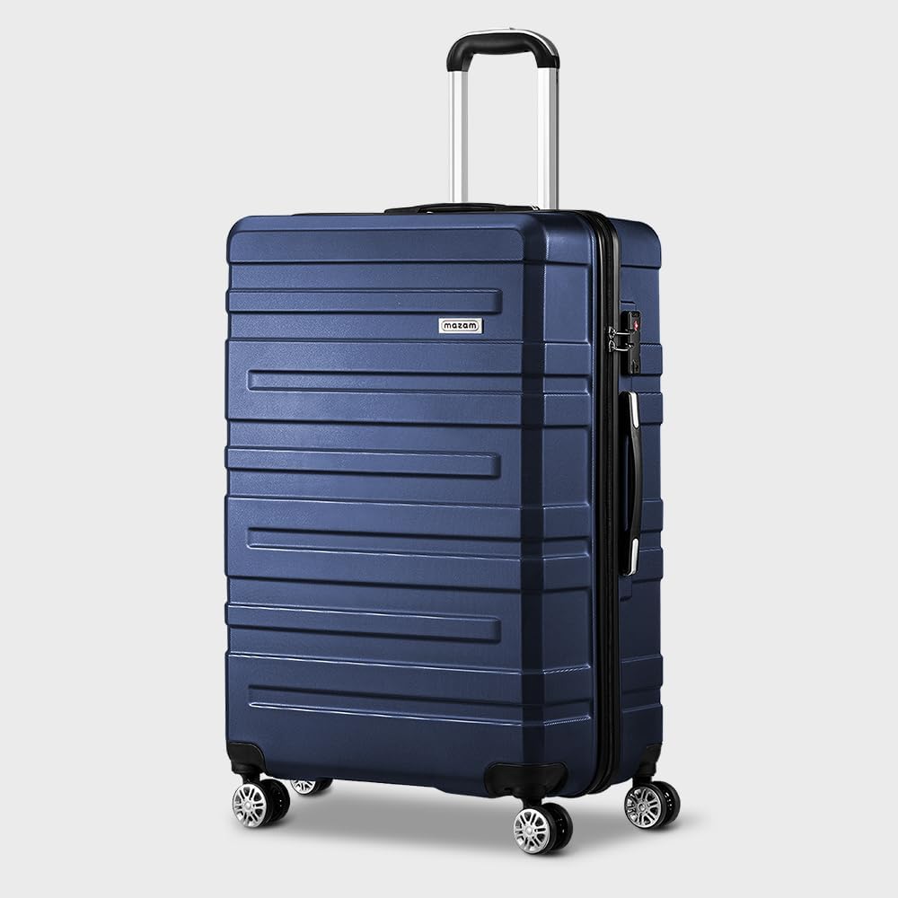 Trendy 3-delige hardshell kofferset met TSA-slot en georganiseerd interieur, perfect voor stijlvol reizen.