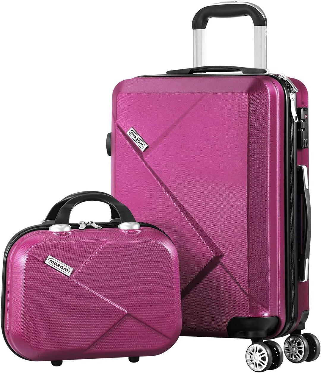 Duurzame 3-delige bagageset met hardshell koffers, TSA-slot en georganiseerd interieur.