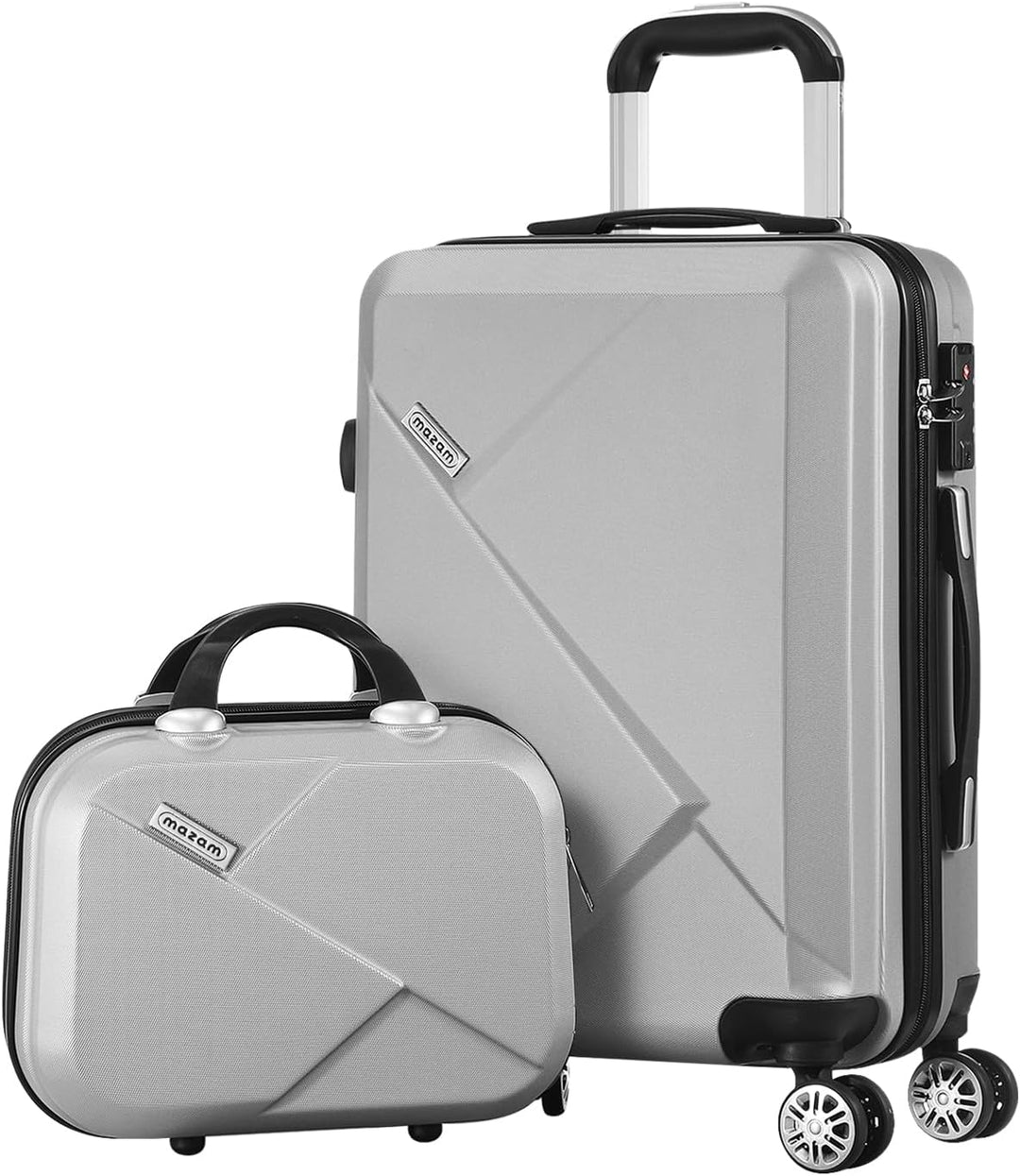 Rode hardshell kofferset, 3-delig, met TSA-slot en extra verstevigde ritsen voor veiligheid.