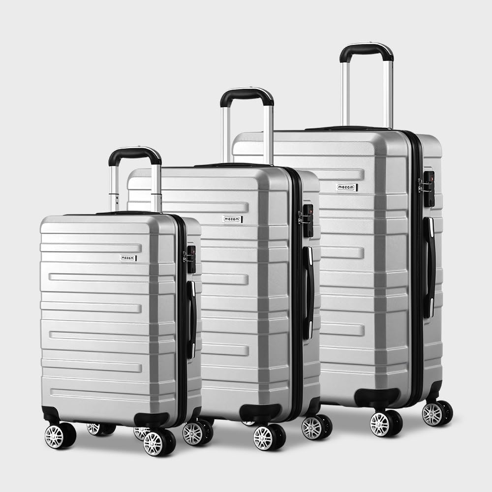 Veilige en georganiseerde 3-delige hardshell kofferset met TSA-slot en spinnerfunctionaliteit.
