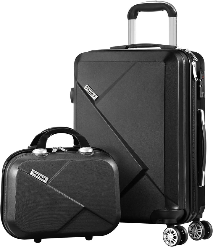 Rode 3-delige hardshell koffer set met TSA-slot en ergonomisch uitschuifbaar handvat.