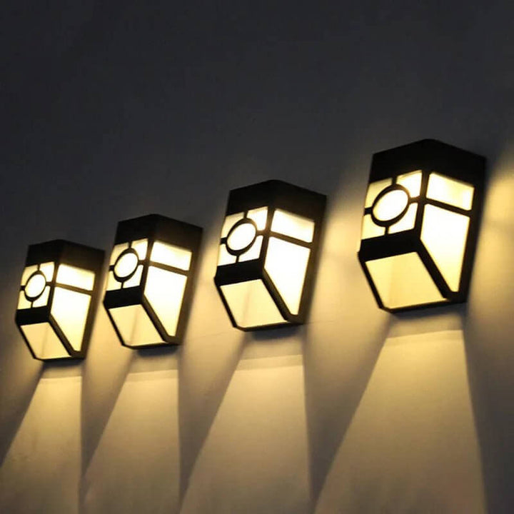 2x Zonne-LED Buitenwandlamp - Energiezuinig