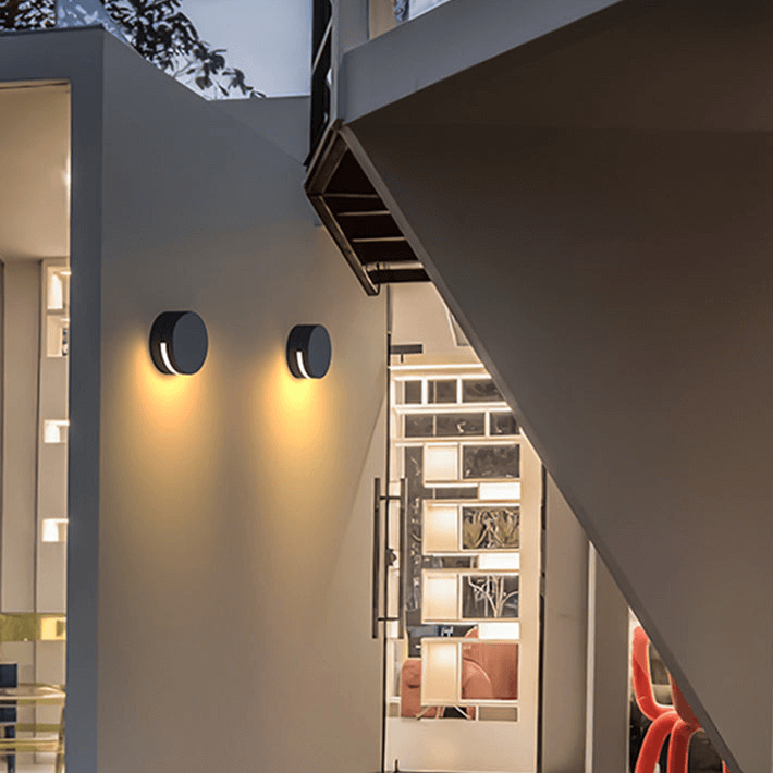 Moderne Ronde Buitenwandlamp - IP65 Waterdicht