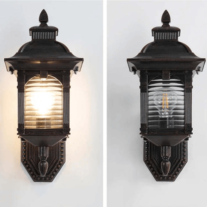 Wandlamp Buiten - Antiek Glas Design