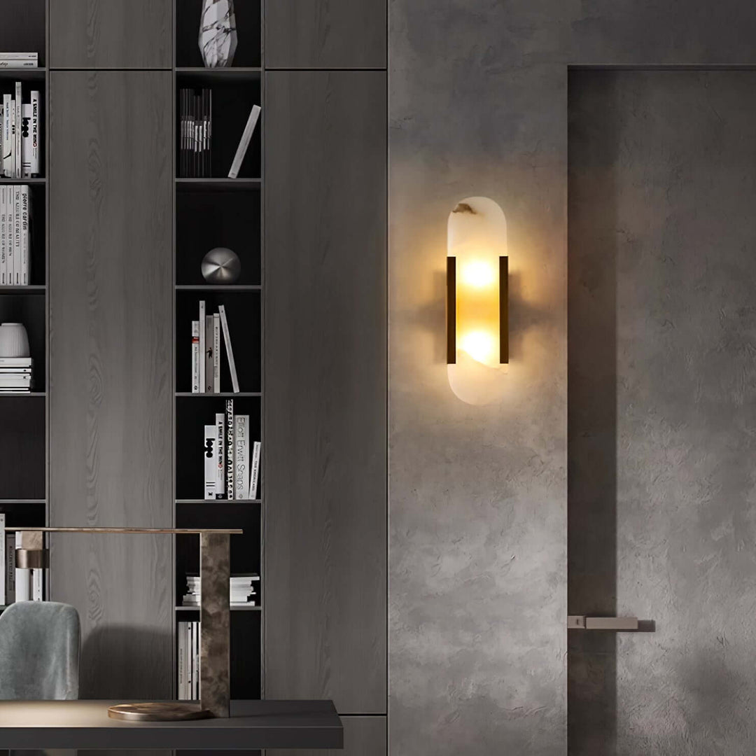 Moderne Wandlamp - Albast & Metaal