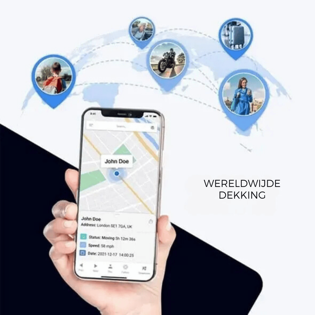 Draagbare mini GPS tracker in auto, functioneert als auto zoeker en anti-diefstal oplossing voor voertuigbeveiliging.