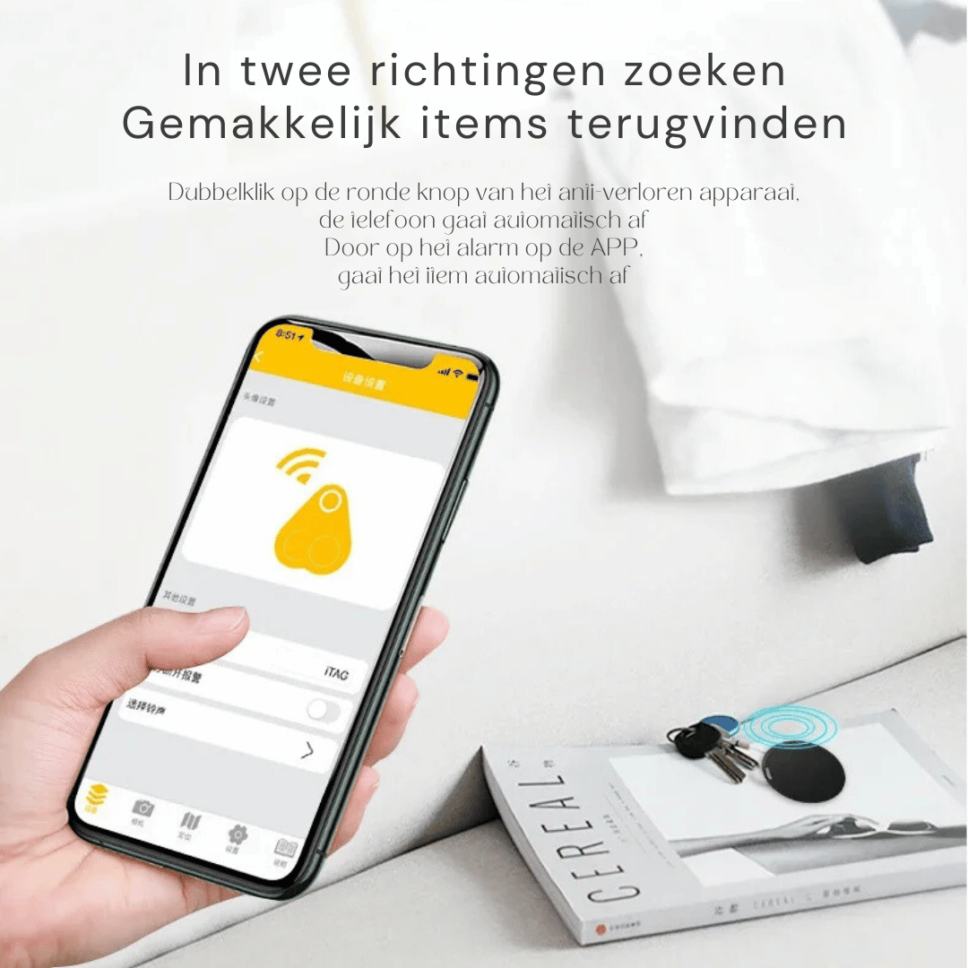 Mini locatie tracker, essentieel tracking apparaat voor het 'vind mijn' principe, biedt gemoedsrust en beveiliging.