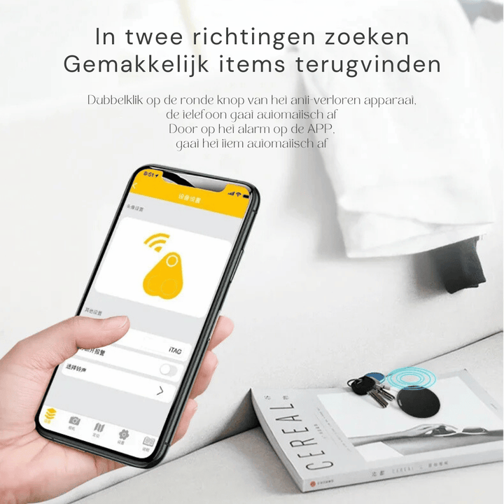 Mini locatie tracker, essentieel tracking apparaat voor het 'vind mijn' principe, biedt gemoedsrust en beveiliging.