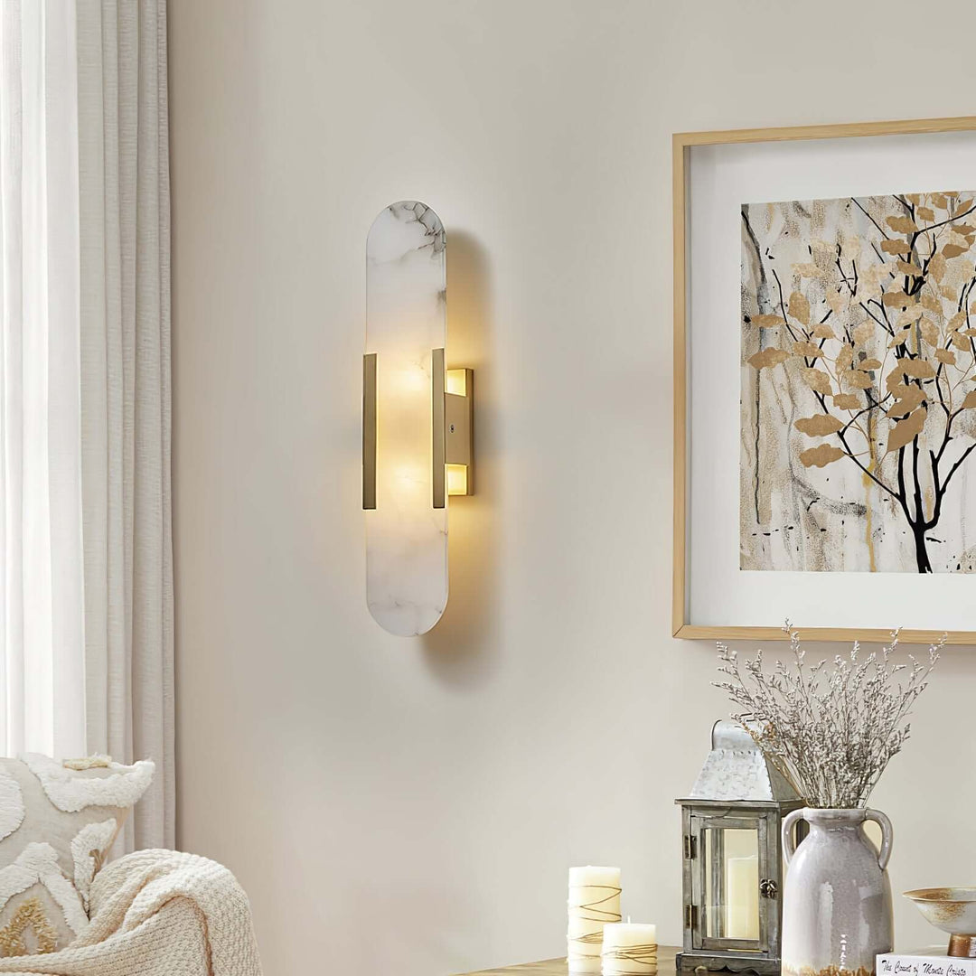 Moderne Wandlamp - Albast & Metaal
