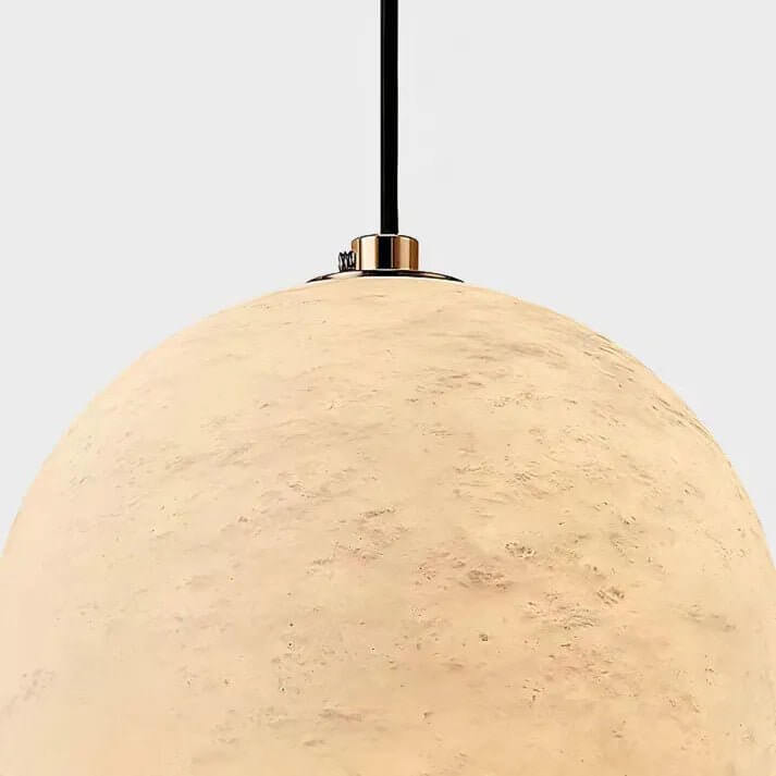 Hanglamp - Albast Glas Bol met Marmeren Voet
