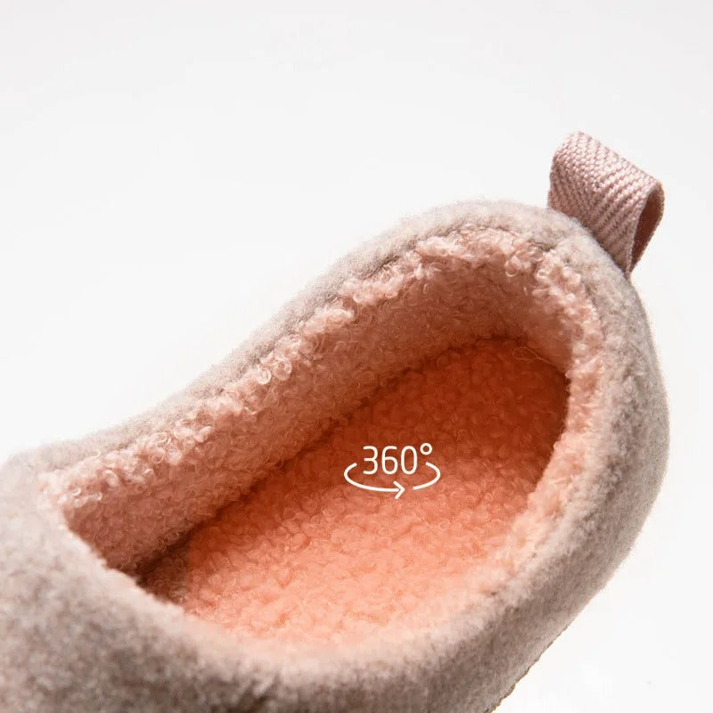 Dames Orthopedische Pantoffels – Warme Sloffen met Stevige Zool