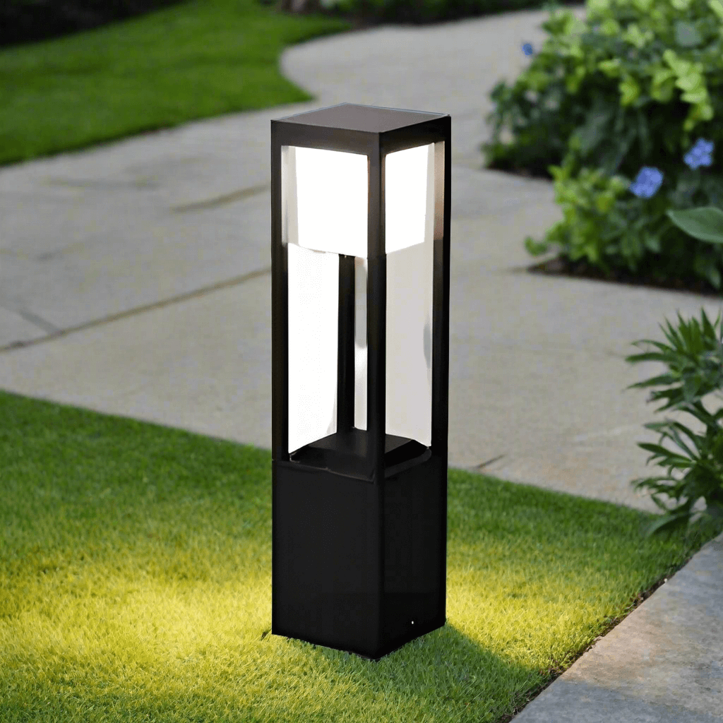 Kubusvormige Buitenlamp op Zonne-energie (60cm)