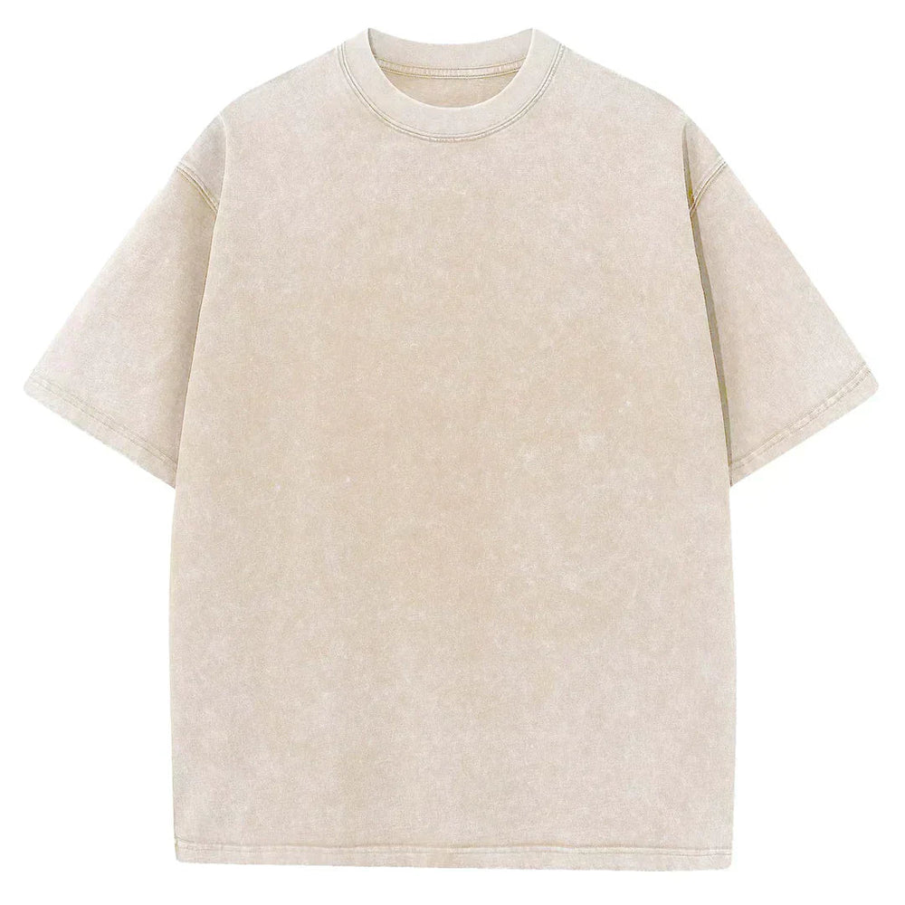 Comfortabel heren oversized T-shirt in effen kleur, perfect voor een relaxte en stijlvolle lente/zomer look.