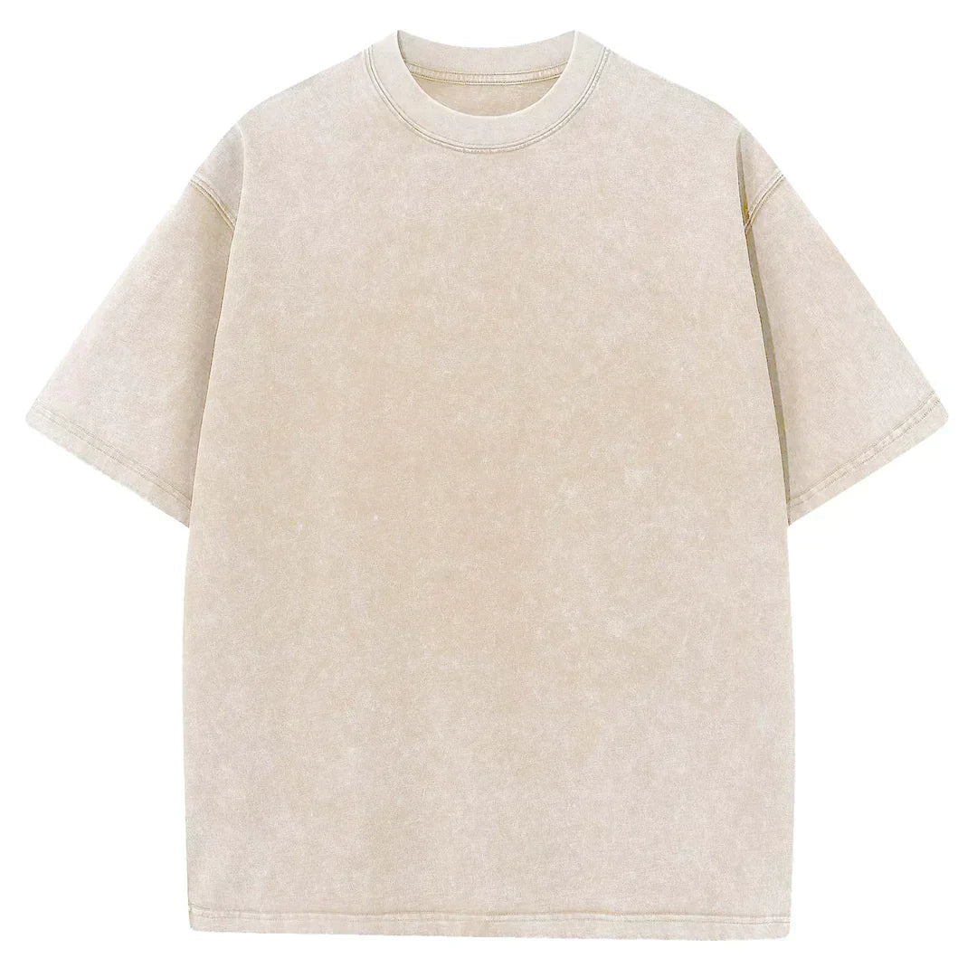 Comfortabel heren oversized T-shirt in effen kleur, perfect voor een relaxte en stijlvolle lente/zomer look.