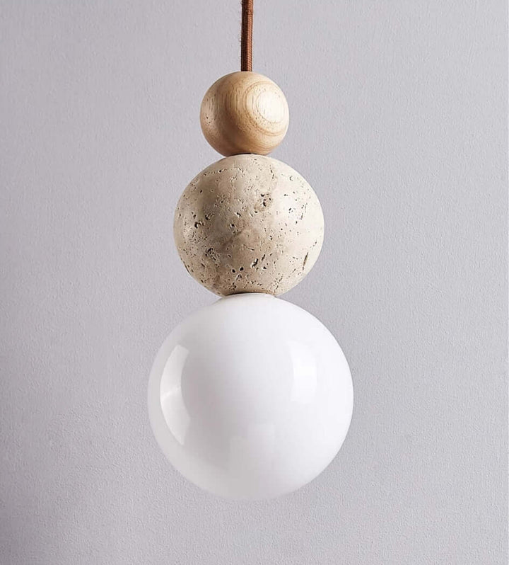 Moderne Hanglamp Travertin - Eenvoudig Design