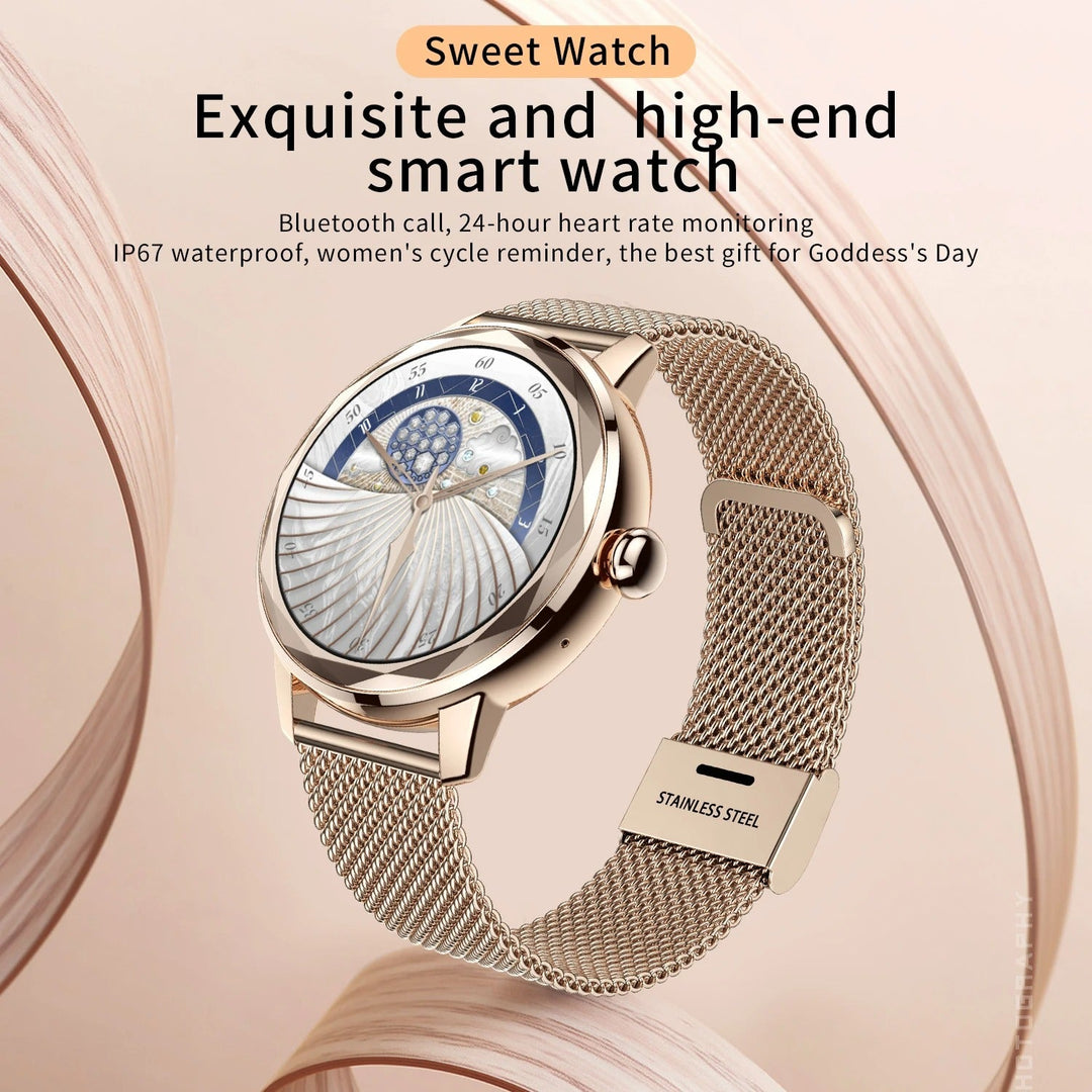 Dames Smartwatch Smart Gold – Luxe Sporthorloge Roestvrij Staal