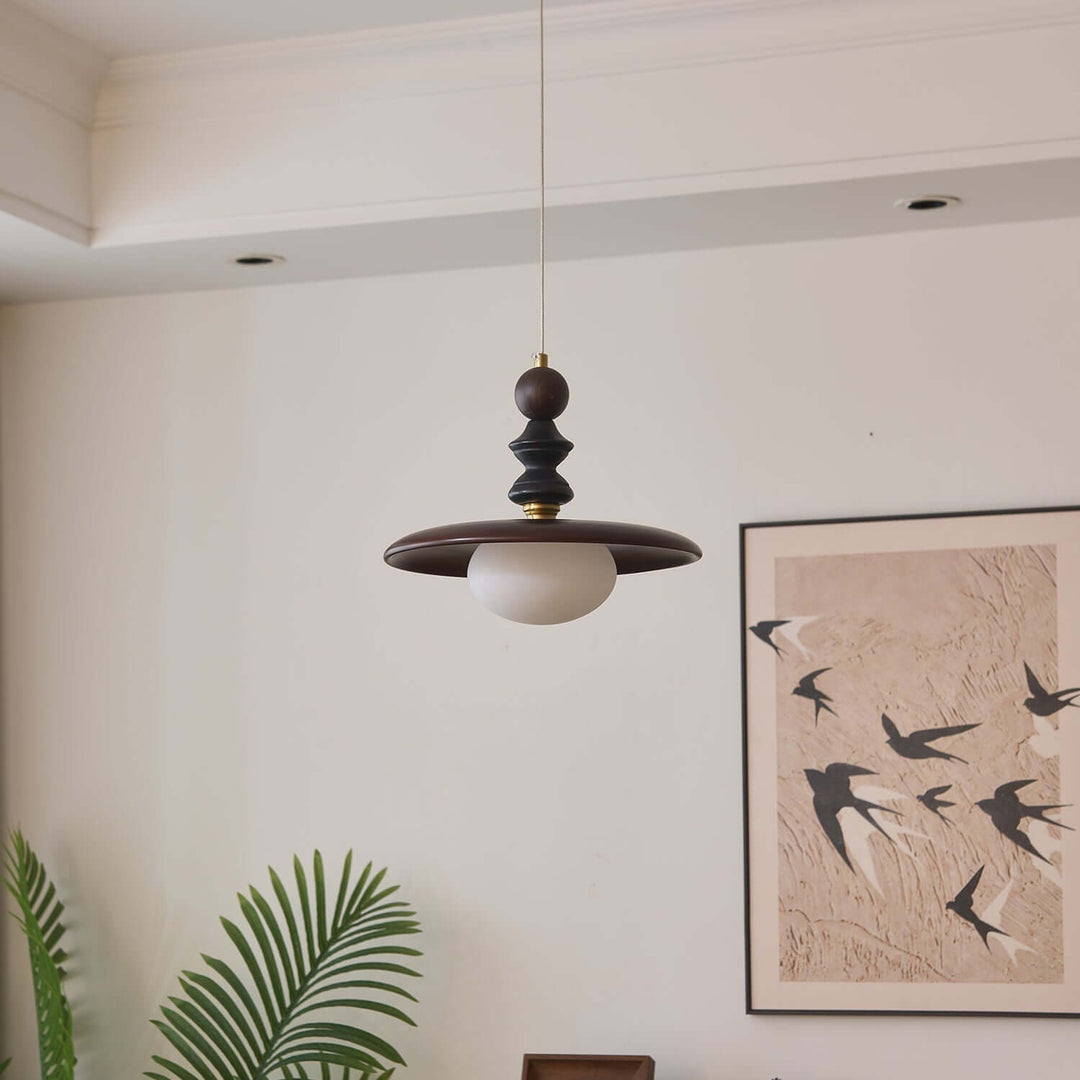 Hanglamp met Houten Accent - Stijlvol & Sfeervol