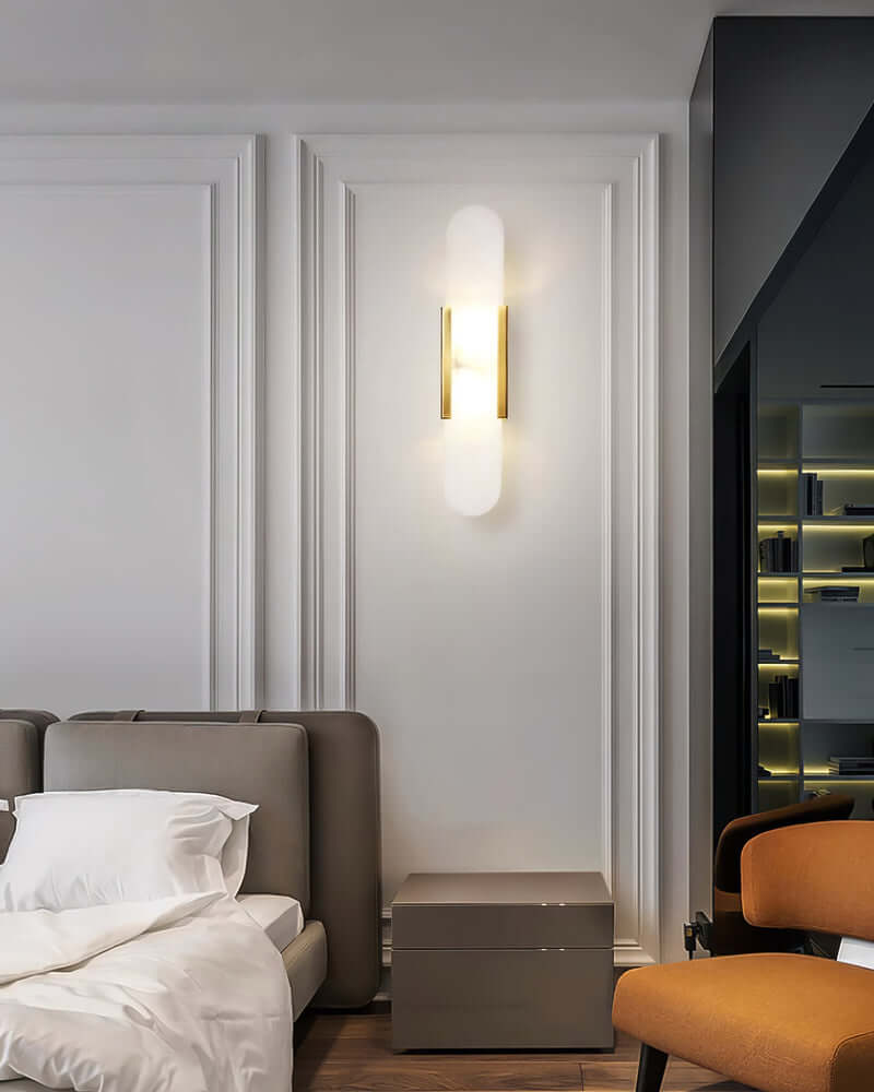 Moderne Wandlamp - Albast & Metaal