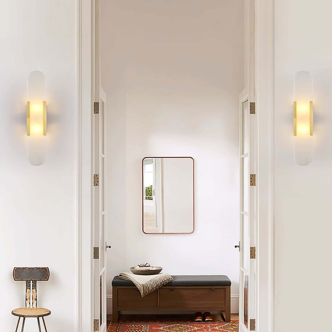 Moderne Wandlamp - Albast & Metaal