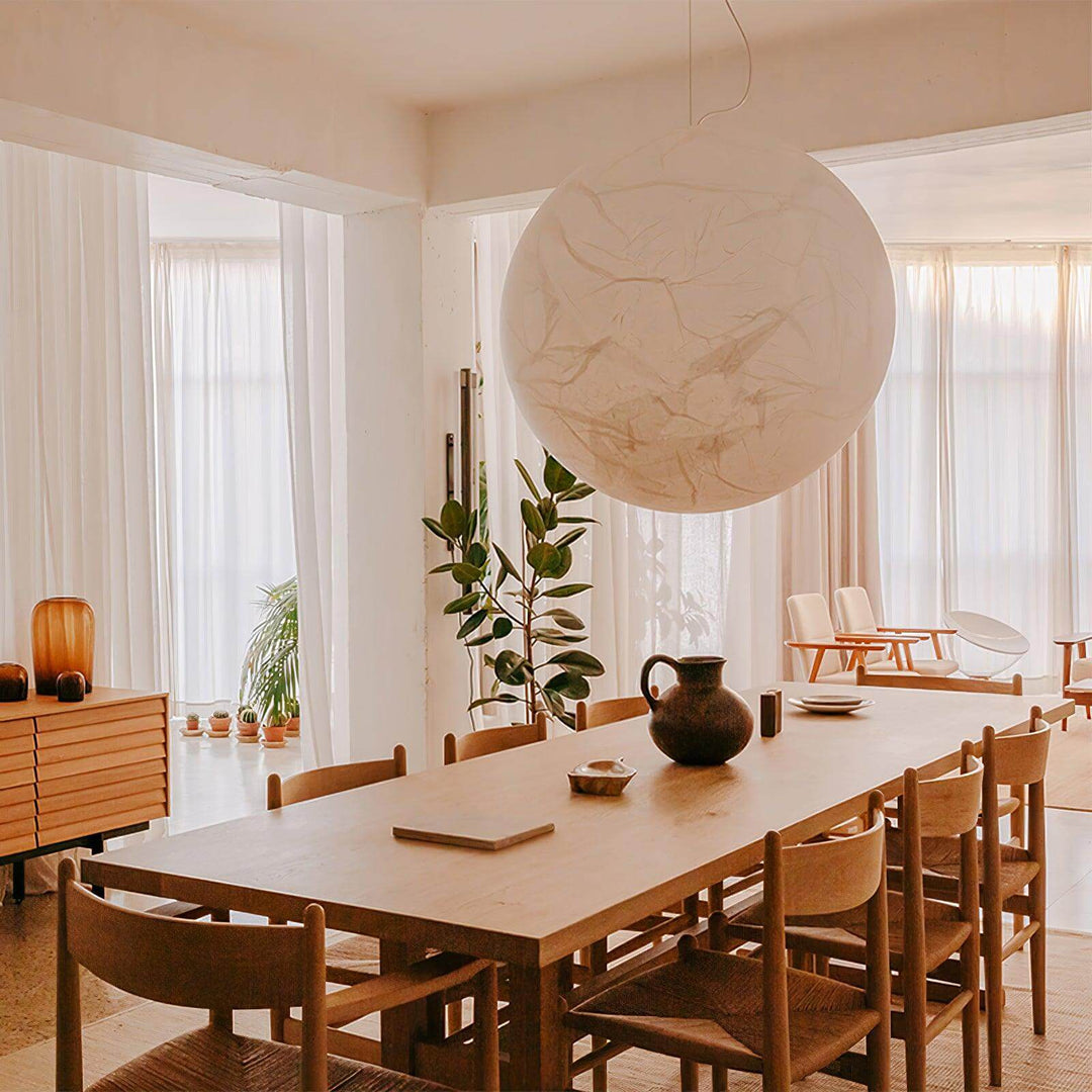 Zijden Hanglamp - Sfeervolle Verlichting voor Uw Interieur