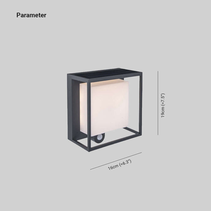 Moderne Buitenwandlamp met Zonne-energie & Sensor