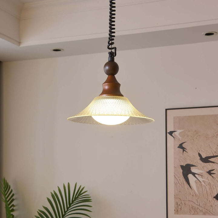 Hanglamp met Houten Accent - Stijlvol & Sfeervol